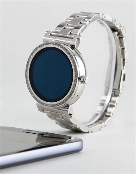 michael kors access sofie smart watch silver|Michael Kors access smartwatch.